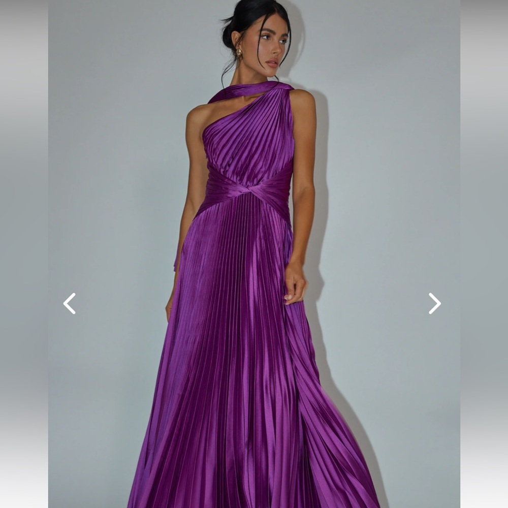 Selfie leslie LAXMI Accordion pleat maxi dress